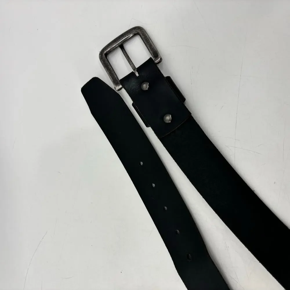 Eddie Bauer Mens Belt Size 40 USA Black Genuine Leather Streetwear